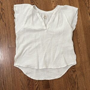 UpWest White Gauze Women's Top